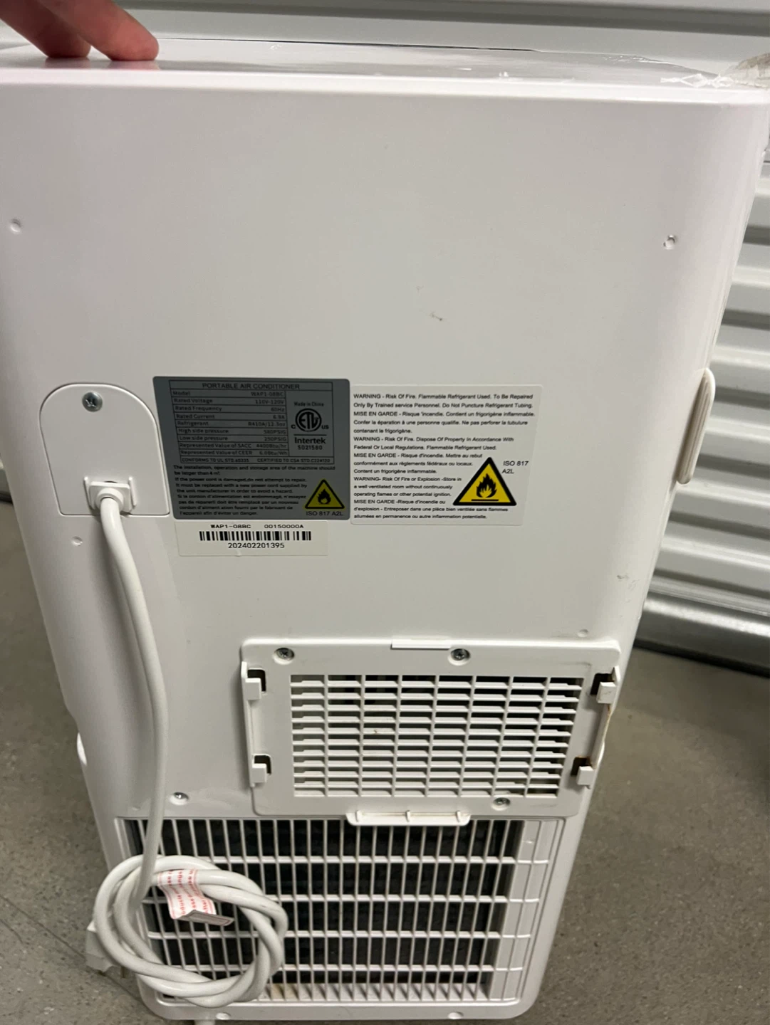 Portable Air Conditioner WAP1-08BC - photo 3