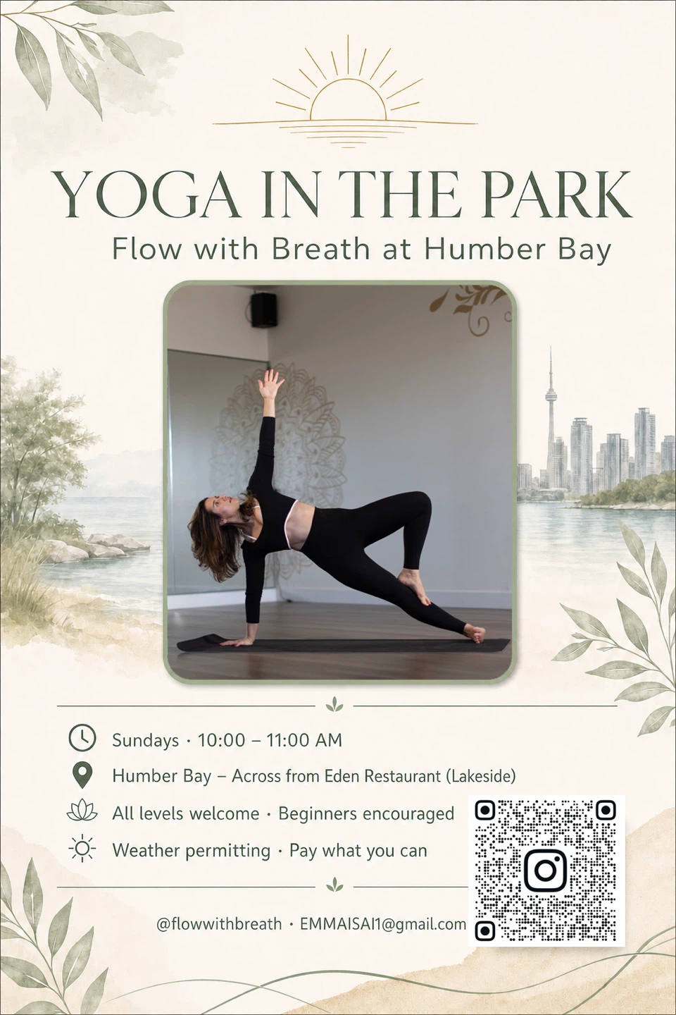 Yoga in the Park at Humber Bay