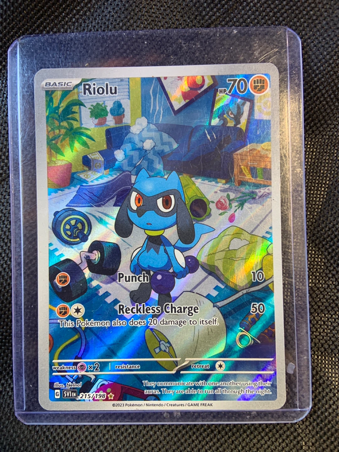 Pokemon Riolu Card 215/198