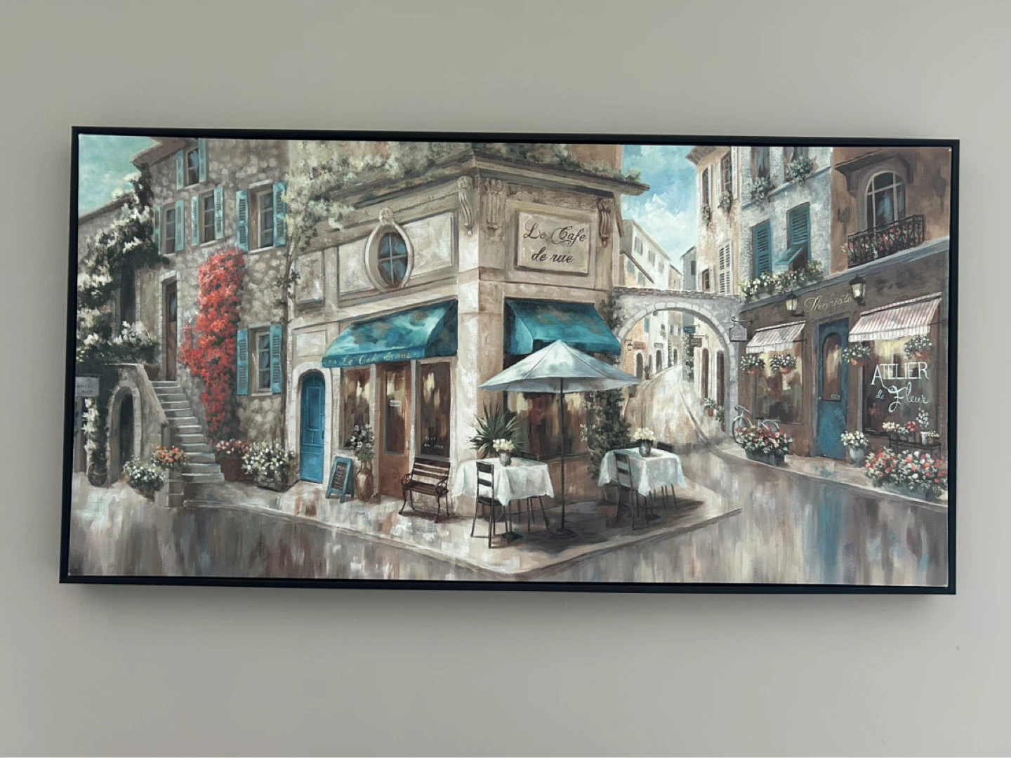 Canvas Print - Parisian Cafe Scene