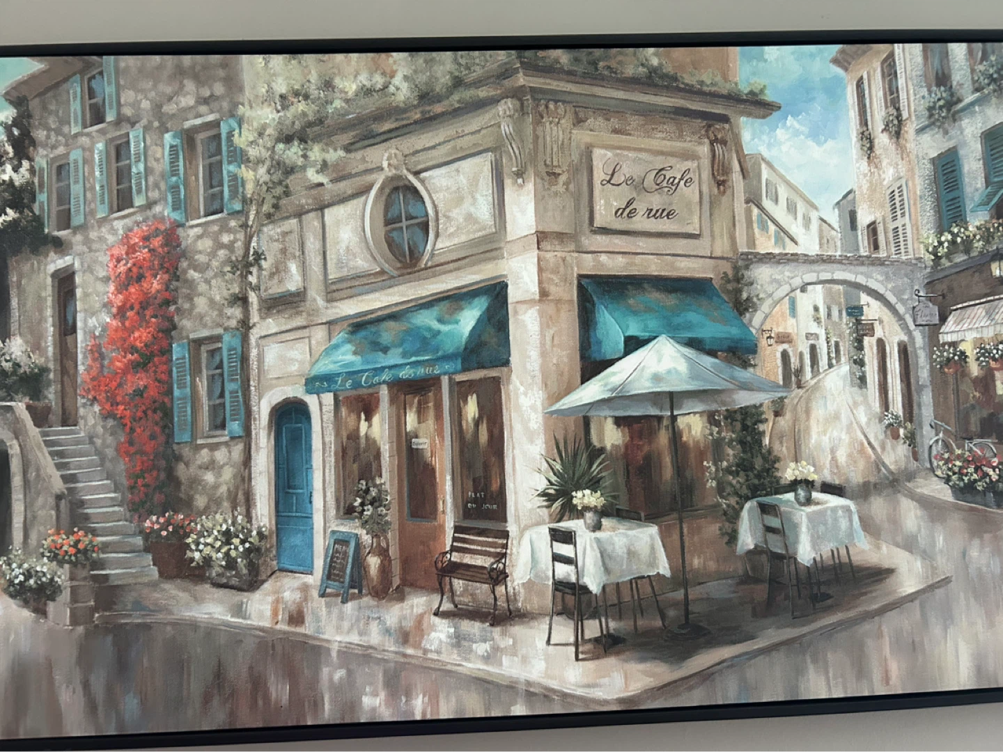 Canvas Print - Parisian Cafe Scene - photo 2