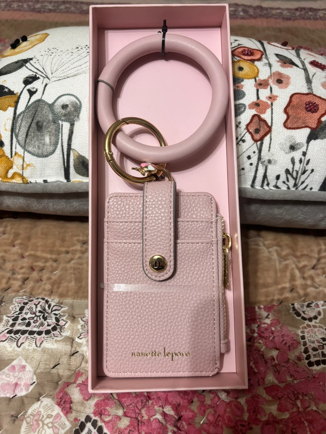 Nanette Lepore Card Holder with Key Ring Bangle