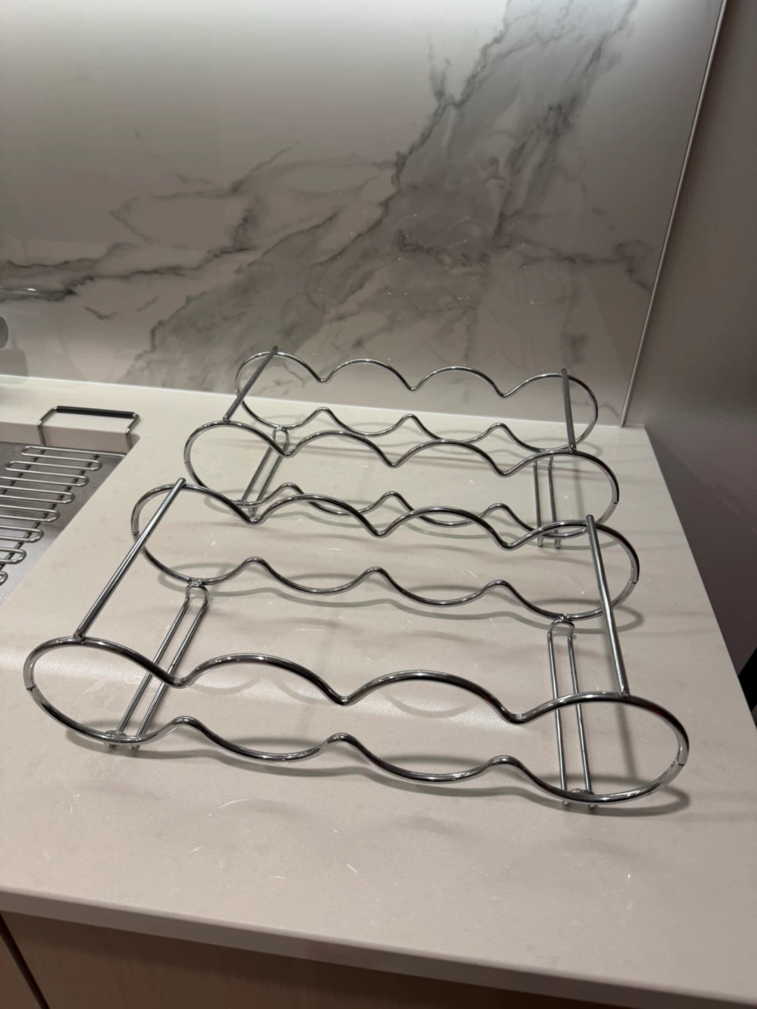 Chrome 8-Bottle Wine Rack - photo 3