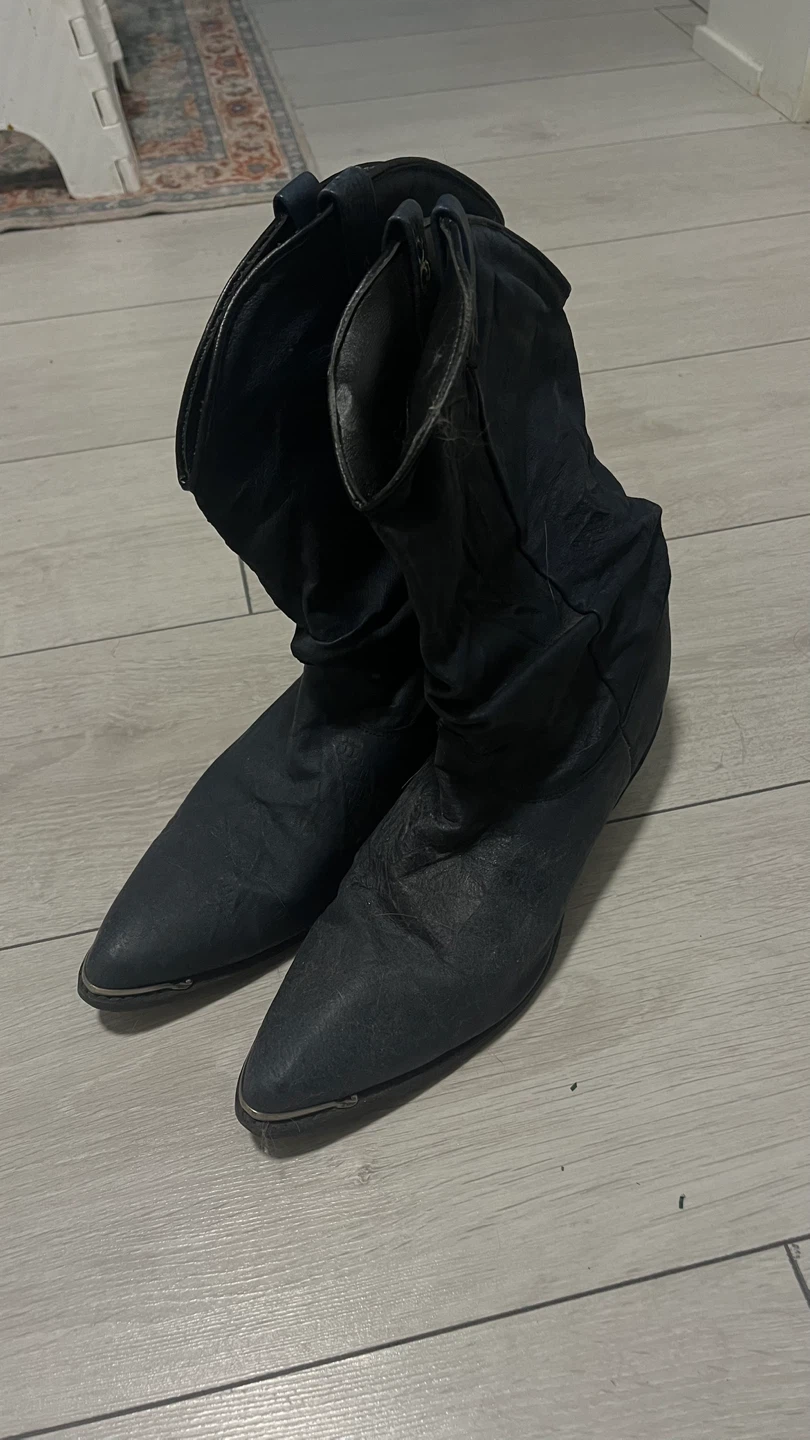 Women's Navy Cowboy Boots