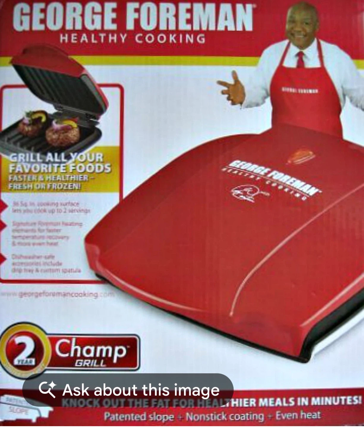 George Foreman Champ Grill - photo 2