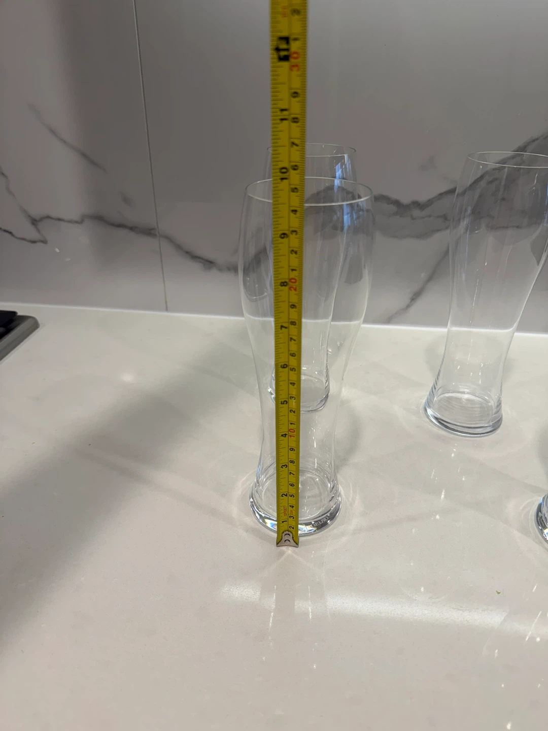 Set of 4 Clear Pilsner Glasses - photo 3