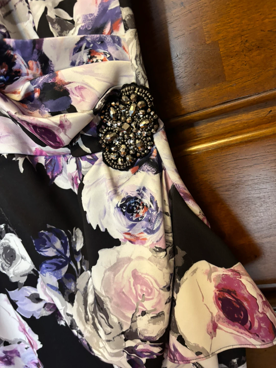 Floral Dress with Embellishment - photo 2