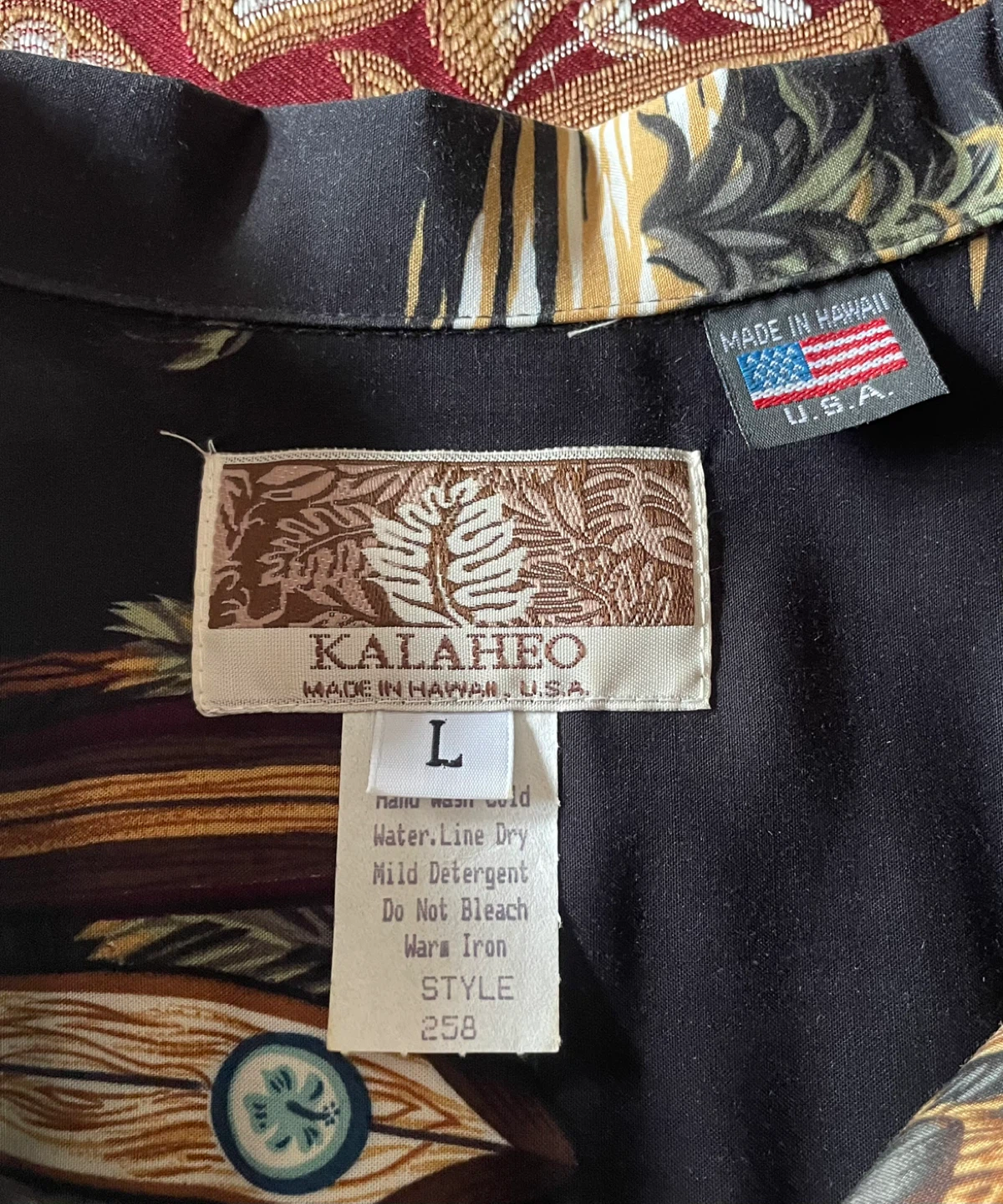 Kalaheo Hawaiian Shirt, Men's Size Large. - photo 3