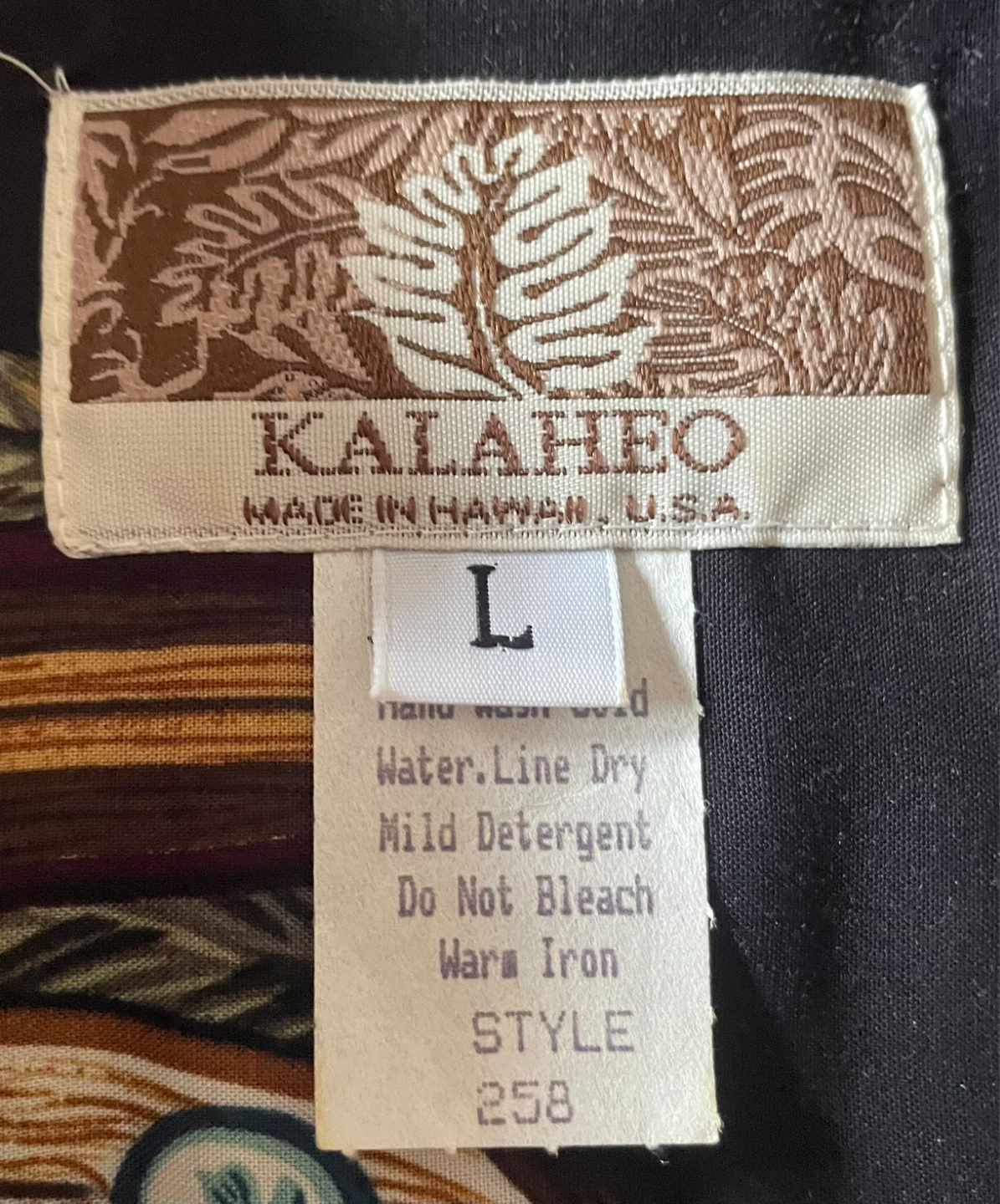 Kalaheo Hawaiian Shirt, Men's Size Large. - photo 5