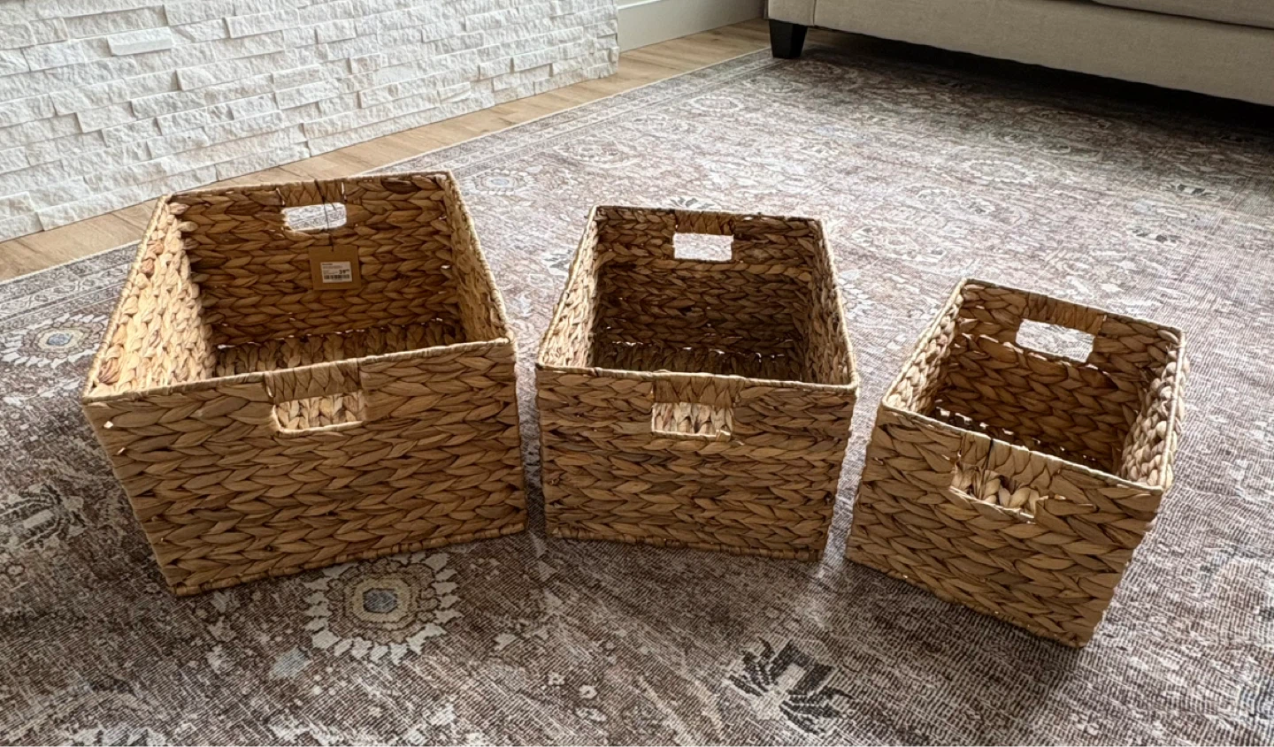 Bouclair Woven Storage Baskets