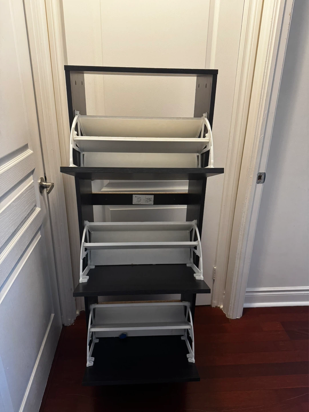 3-Tier Shoe Cabinet with Flip Drawers - photo 3