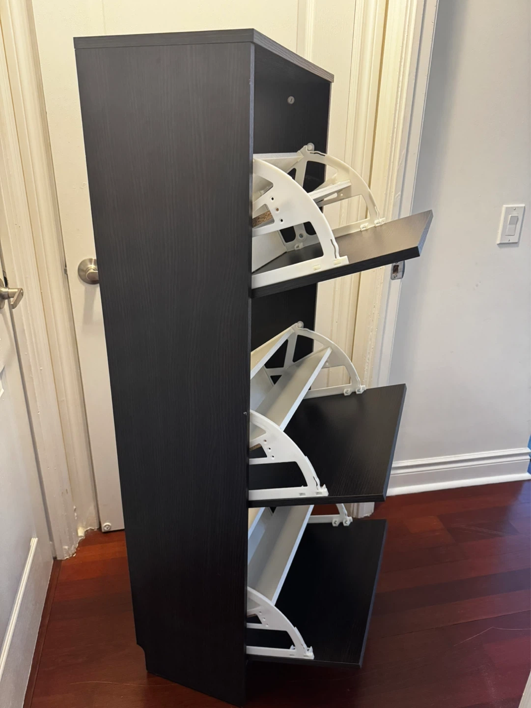 3-Tier Shoe Cabinet with Flip Drawers - photo 2