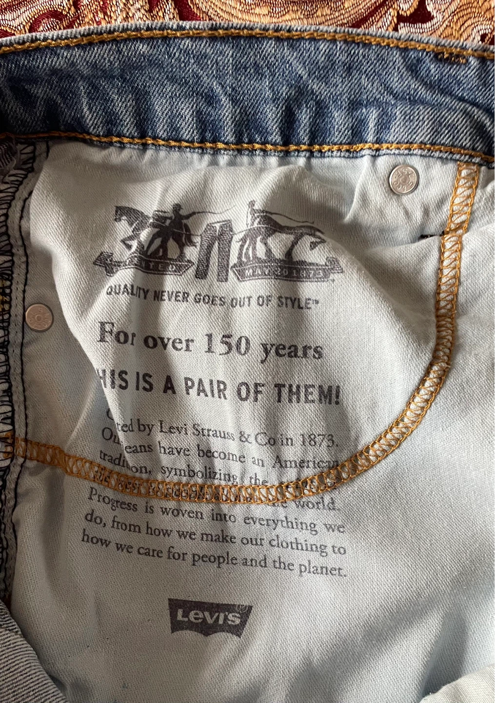Men’s Levi's Faded 513 Jeans, Size W34 L32. - photo 4