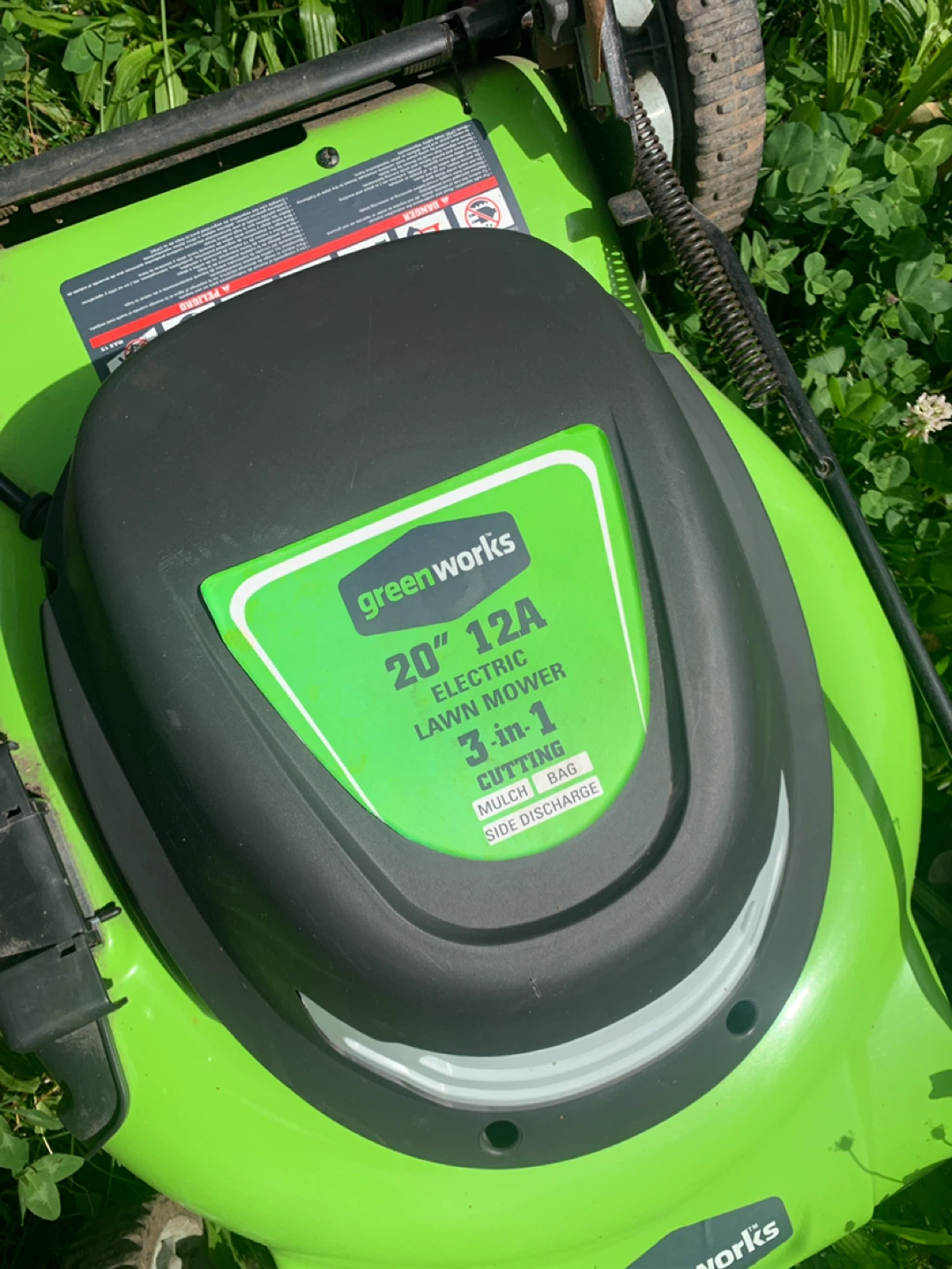 GreenWorks 20" 12 Amp Electric Lawn Mower - Green (25022) - photo 3