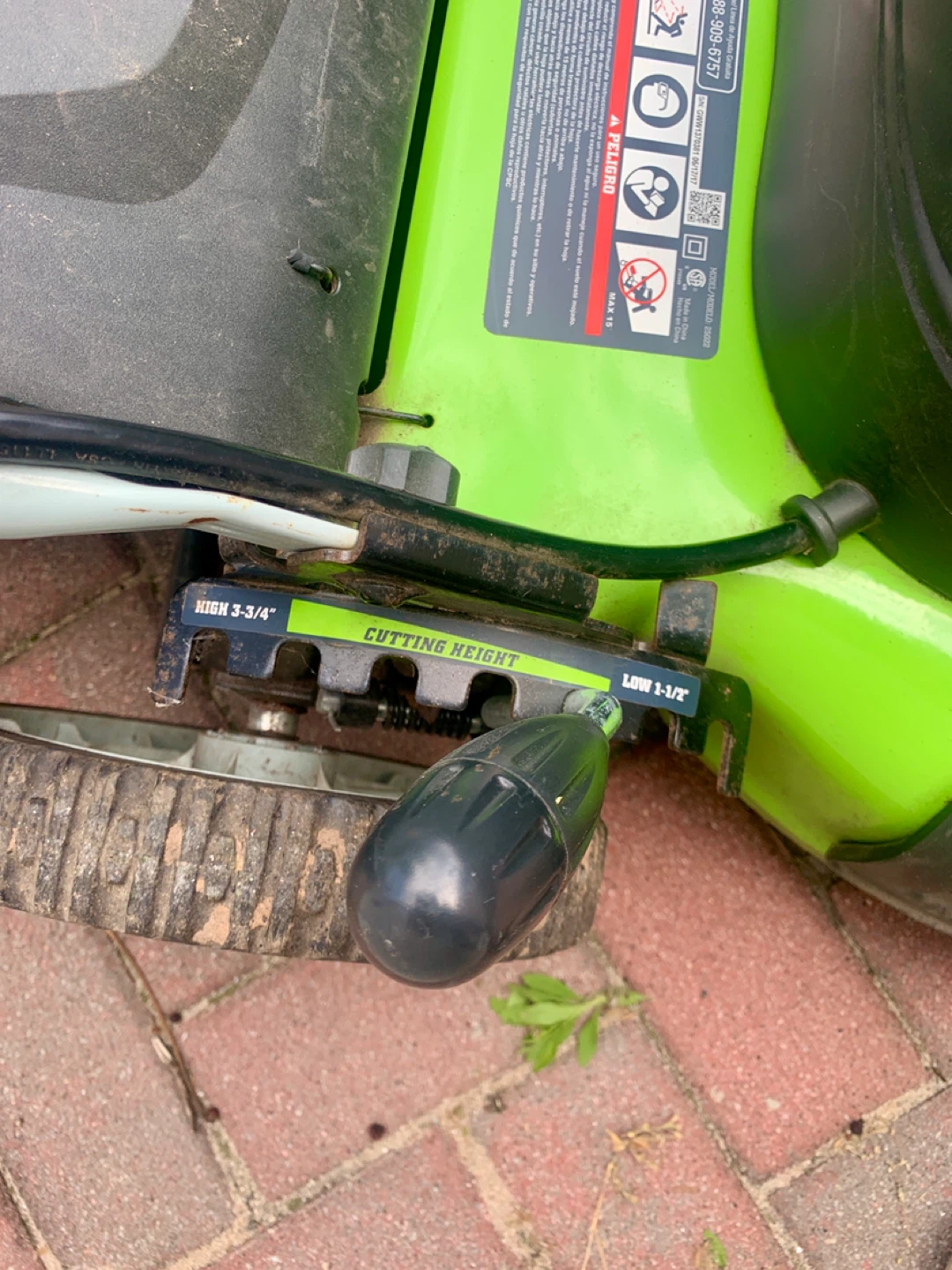GreenWorks 20" 12 Amp Electric Lawn Mower - Green (25022) - photo 5