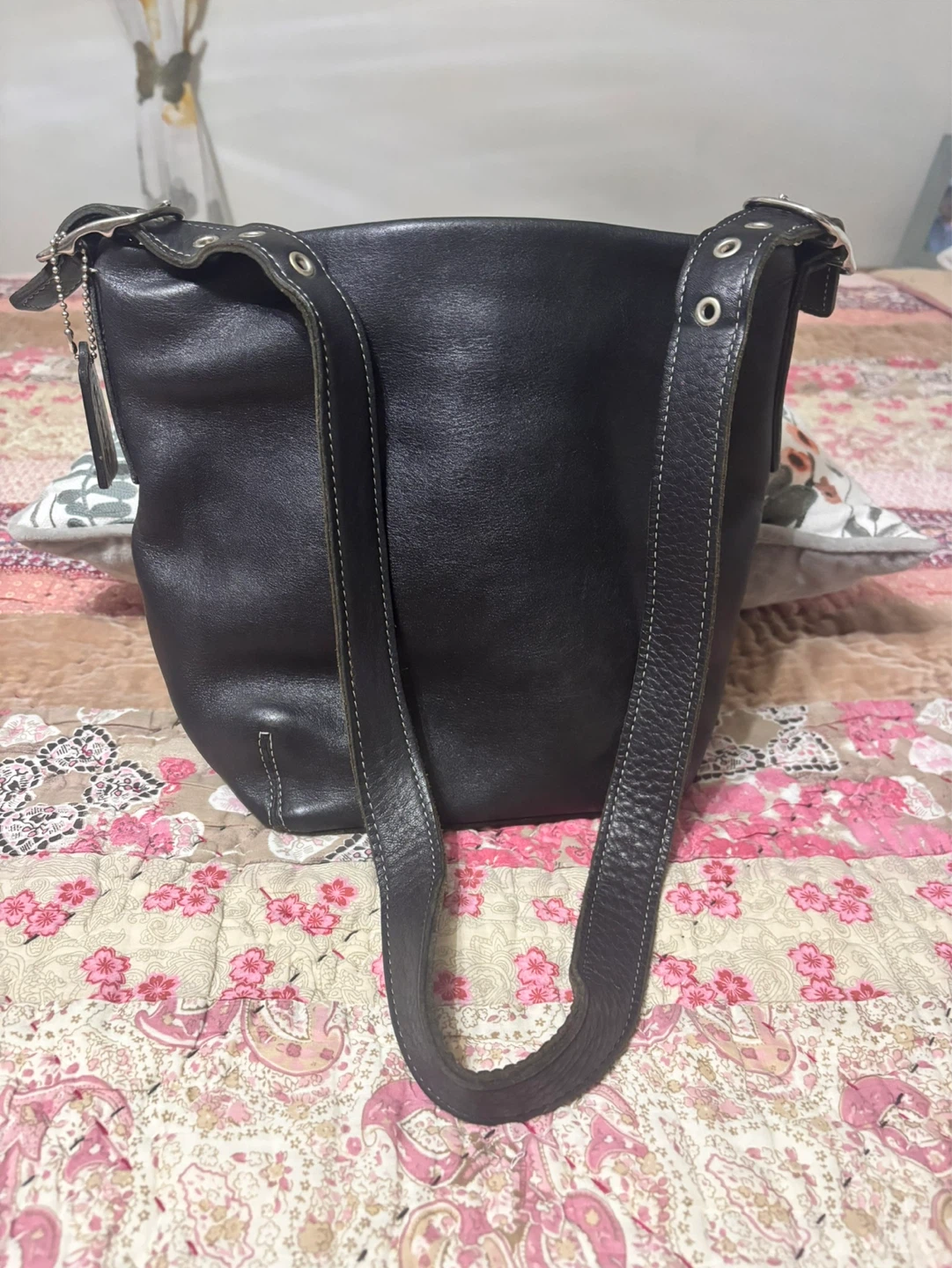 Coach Leather Hobo Shoulder Bag