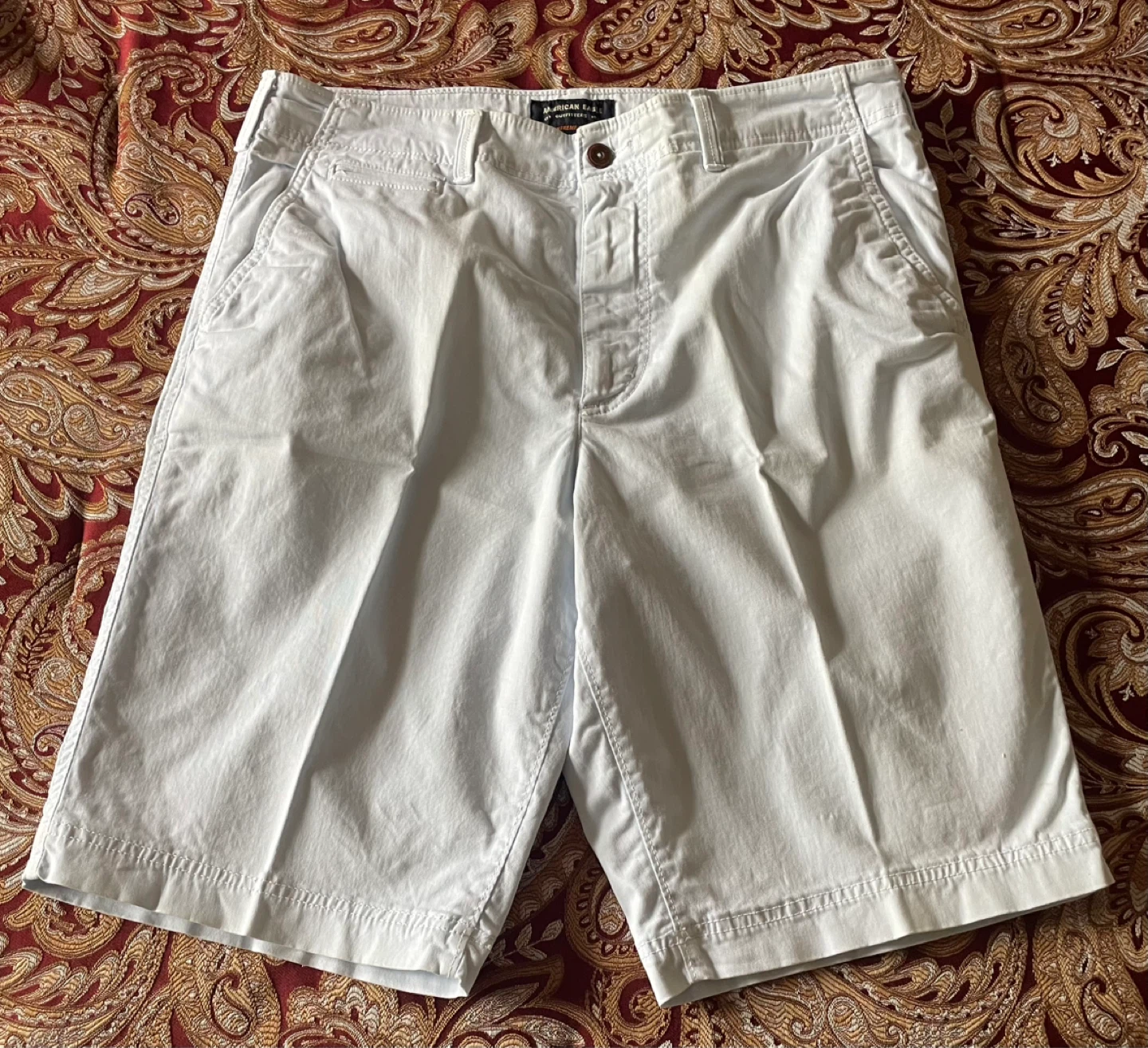 American Eagle Extreme Flex Shorts, 34” Waist, Longer Length.