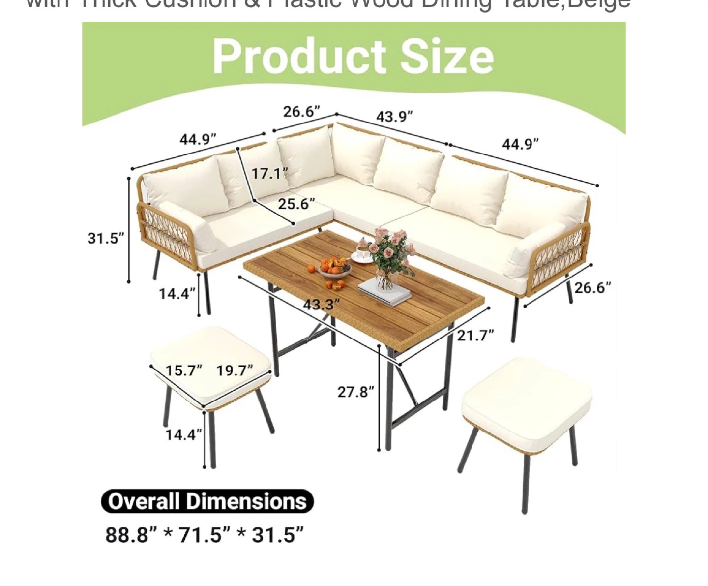 BRAND NEW Outdoor Dining Table