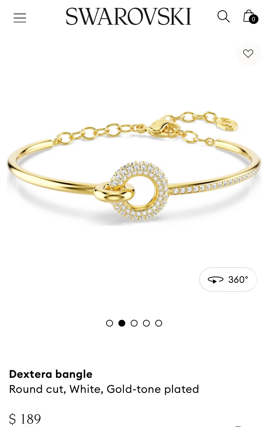 Swarovski Gold bracelet - photo 3