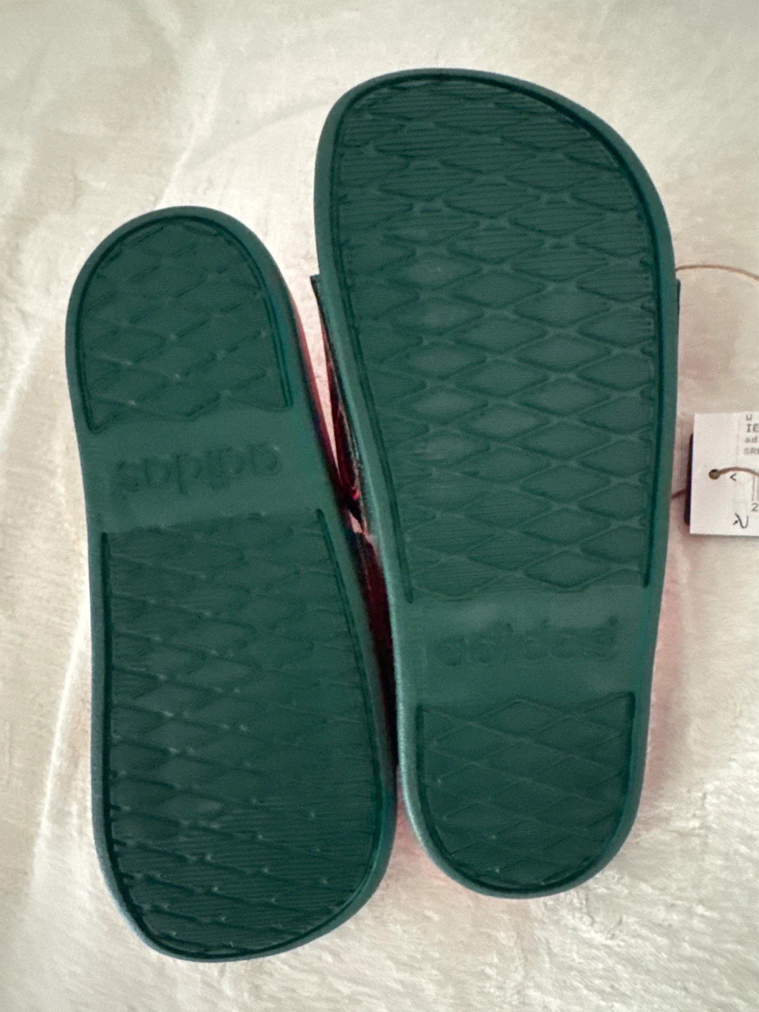 Adidas Adilette Comfort Slides Red/Purple Size 38 - photo 3