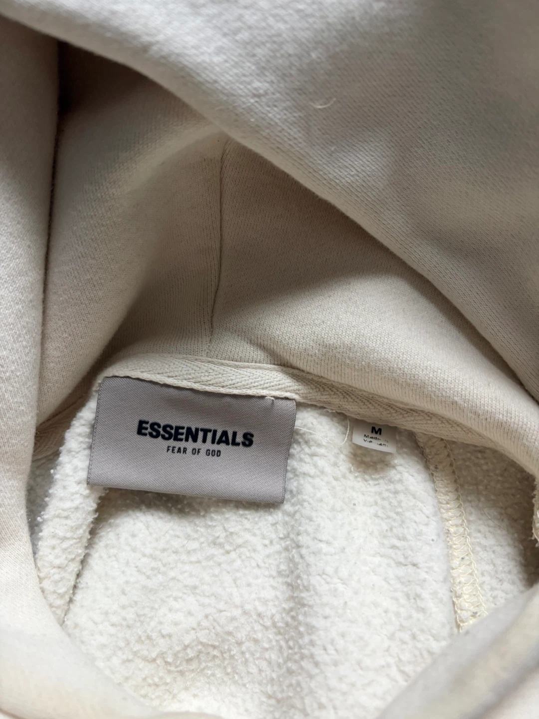 ESSENTIALS Fear of God Cream Hoodie - Size M - photo 2
