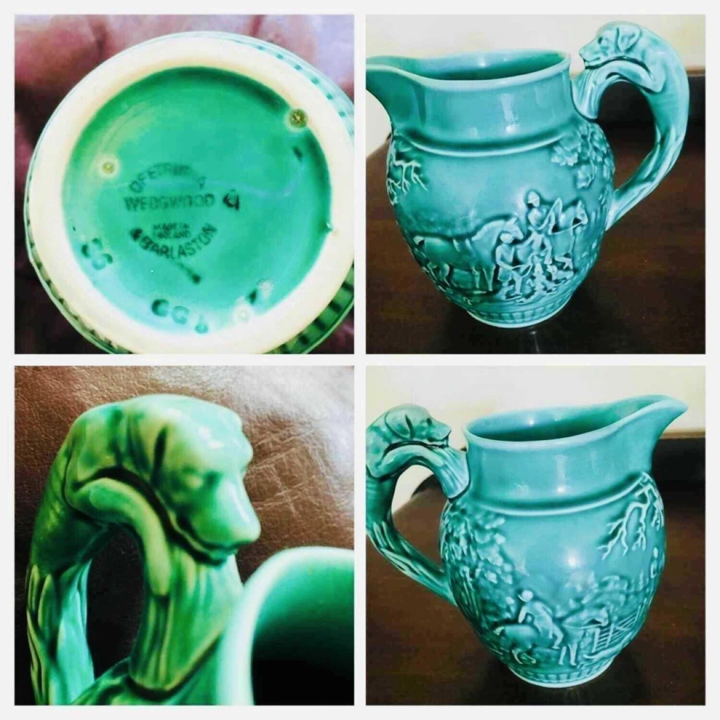 Vintage Wedgwood Pitcher with Dog Handle - photo 2