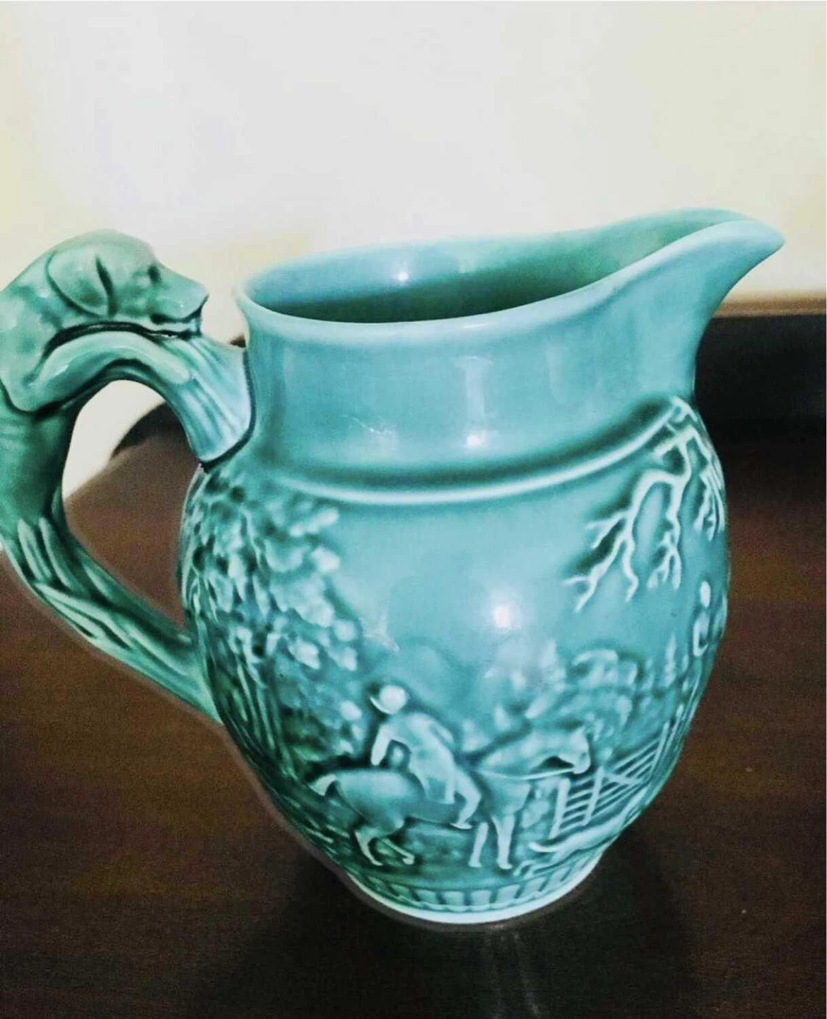 Vintage Wedgwood Pitcher with Dog Handle