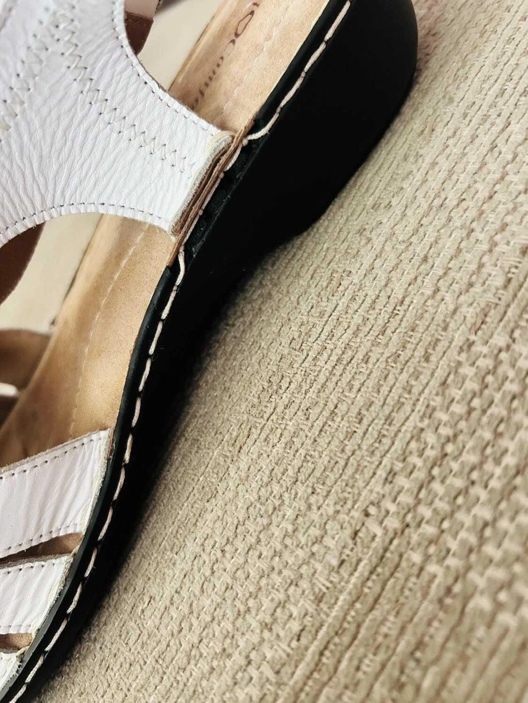 I ❤️Comfort white Leather Sandals - photo 2