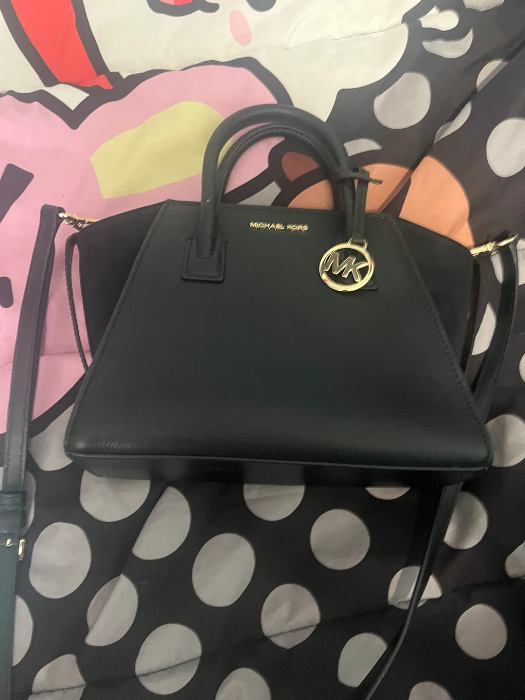 Michael Kors Black Leather Handbag