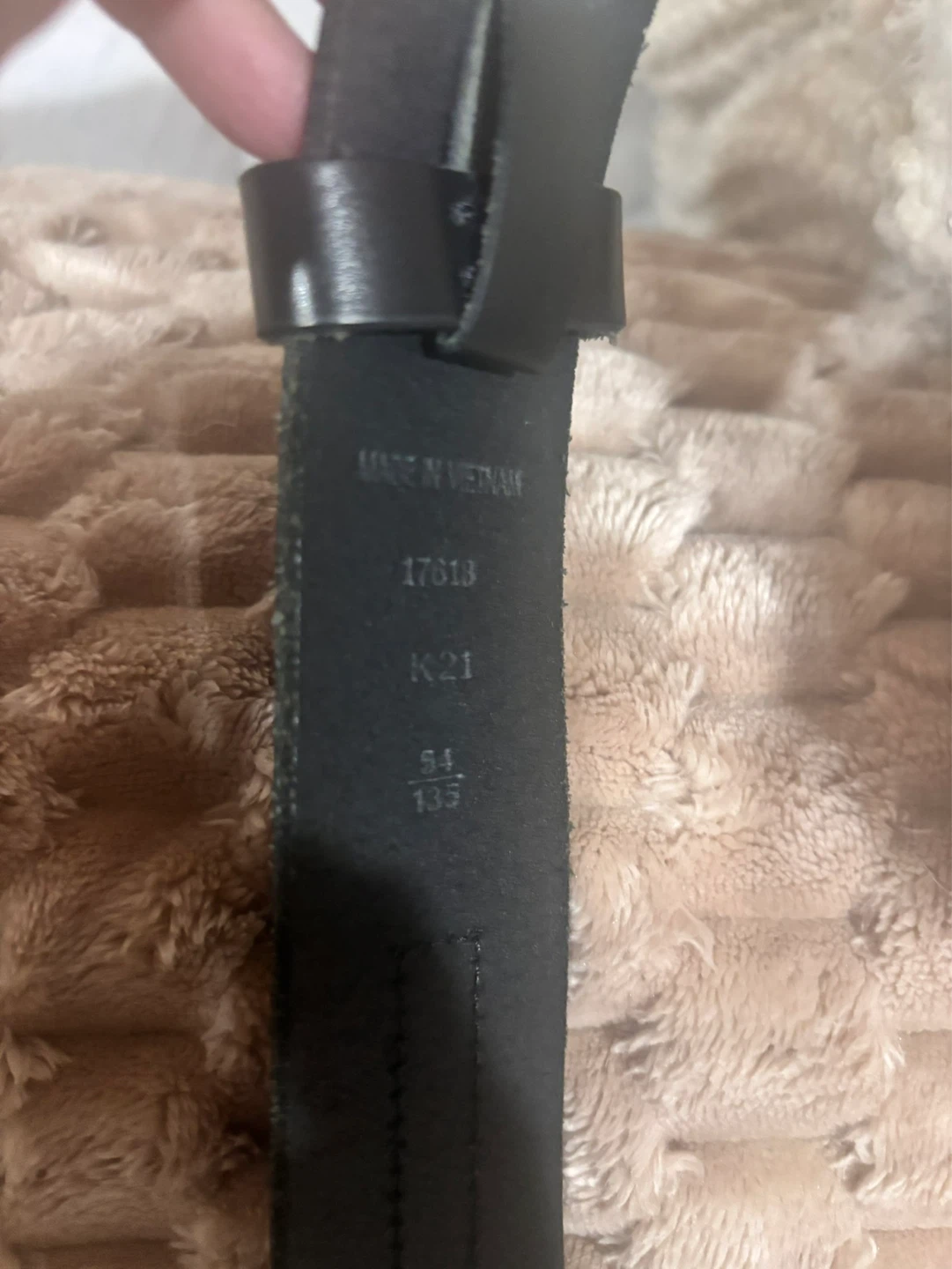 Polo Ralph Lauren Black Leather Belt Size 34/135 - photo 5