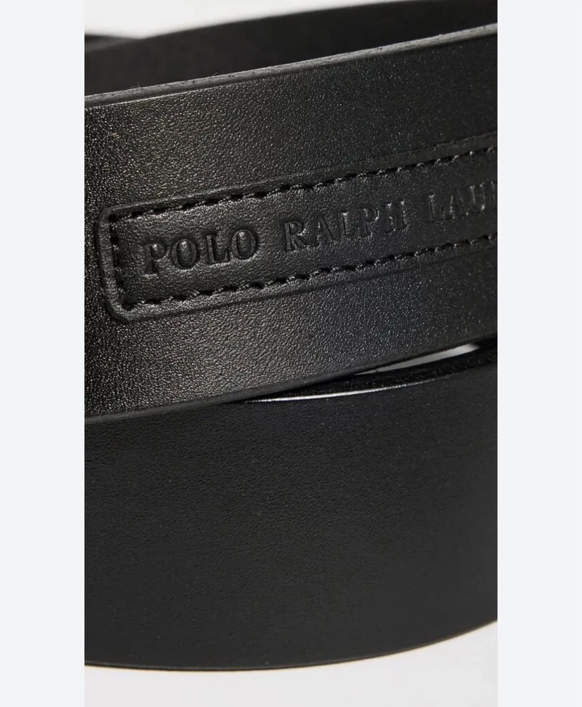 Polo Ralph Lauren Black Leather Belt Size 34/135