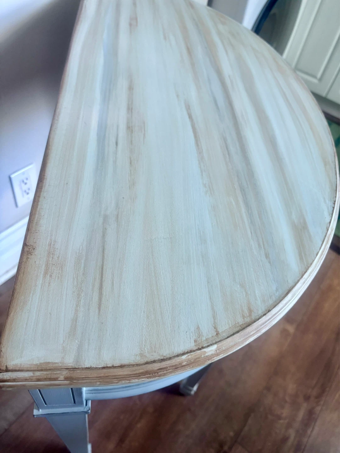 Half-Moon Console Table with Drawer - photo 5