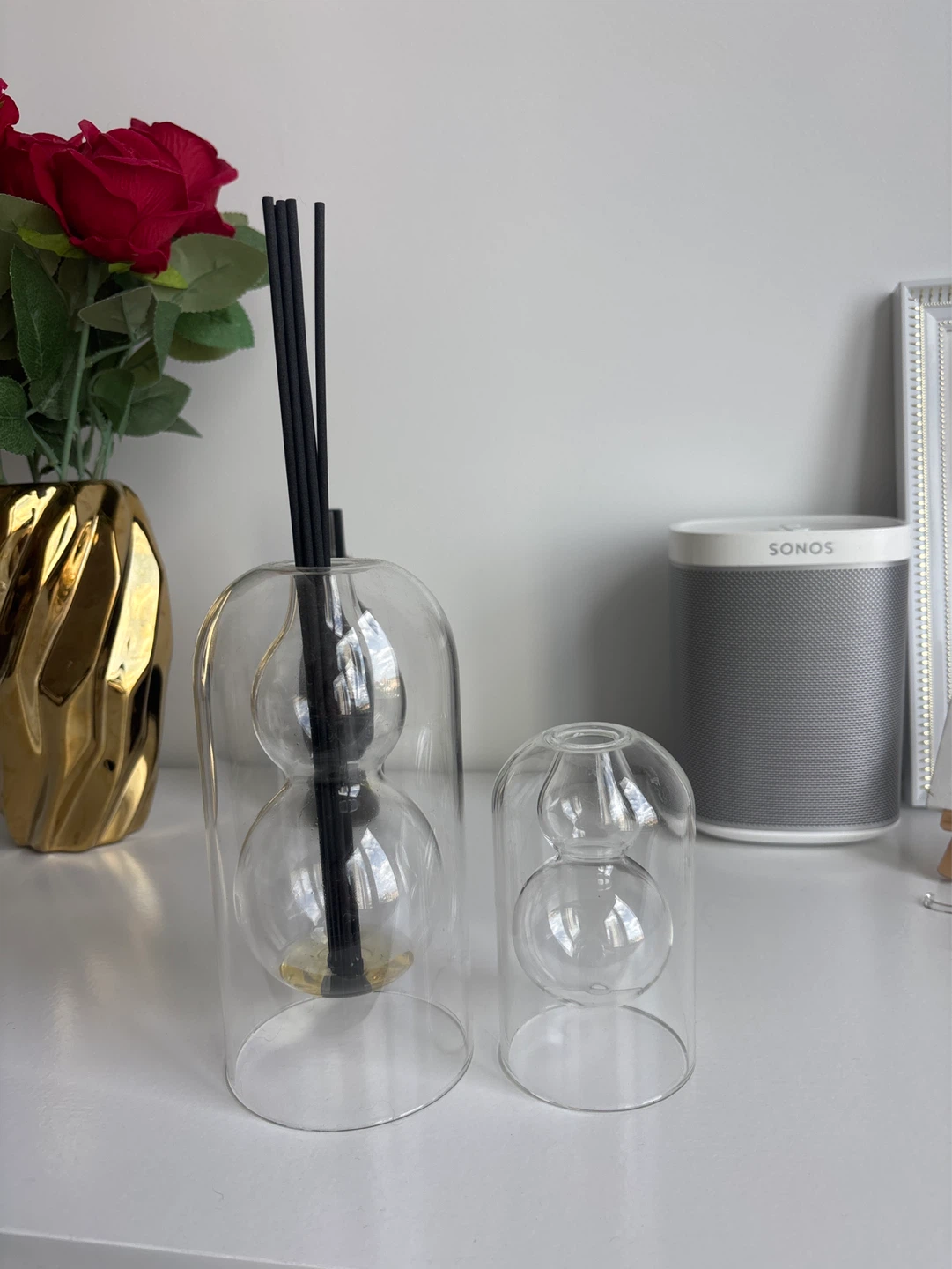 Glass Reed Diffuser Bottle Set
