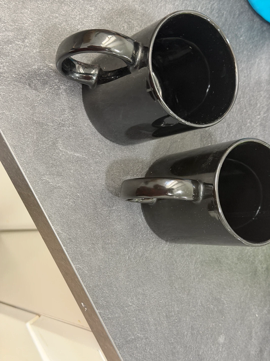 Set of 2 Black Mugs