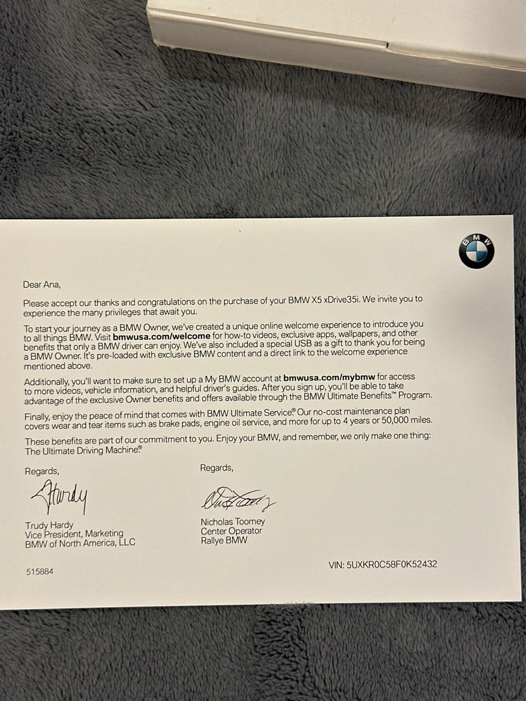 BMW Welcome Kit with Key Fob - photo 4