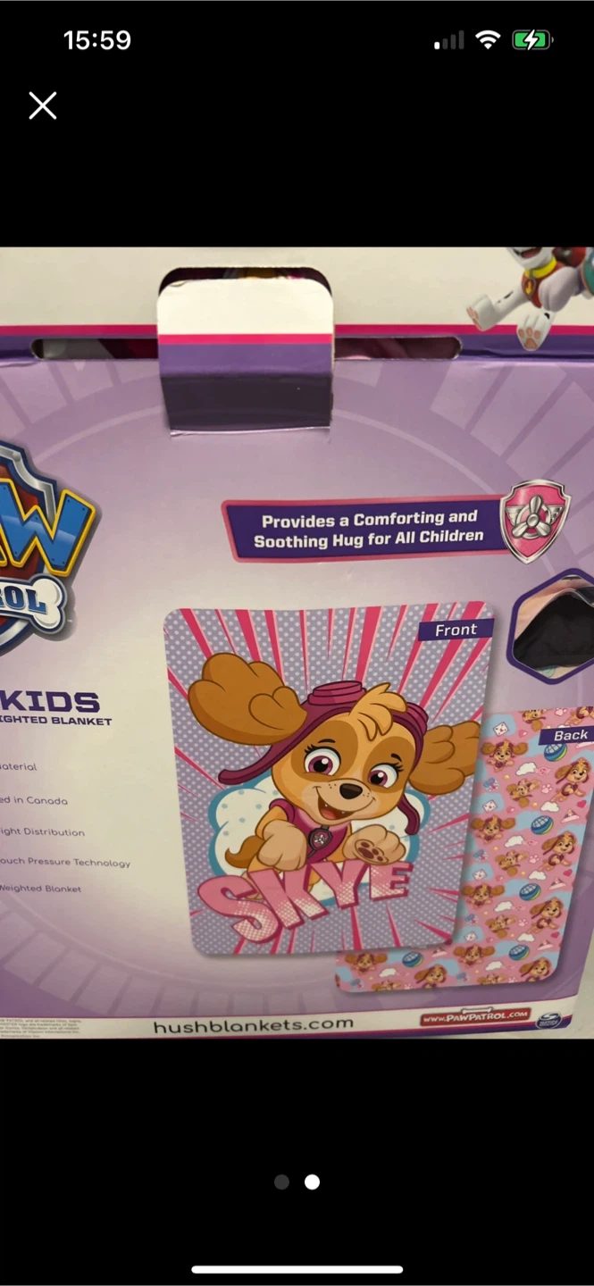 Retails $200, Brand new Paw Patrol Skye Weighted Blanket - photo 5