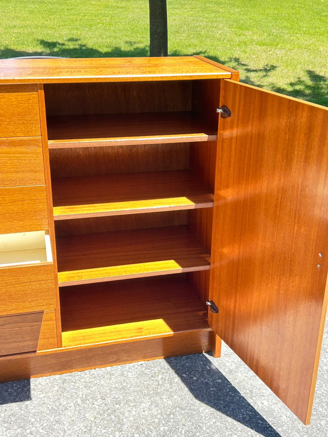 MCM Danish Teak Tall Dresser with Drawers - photo 3