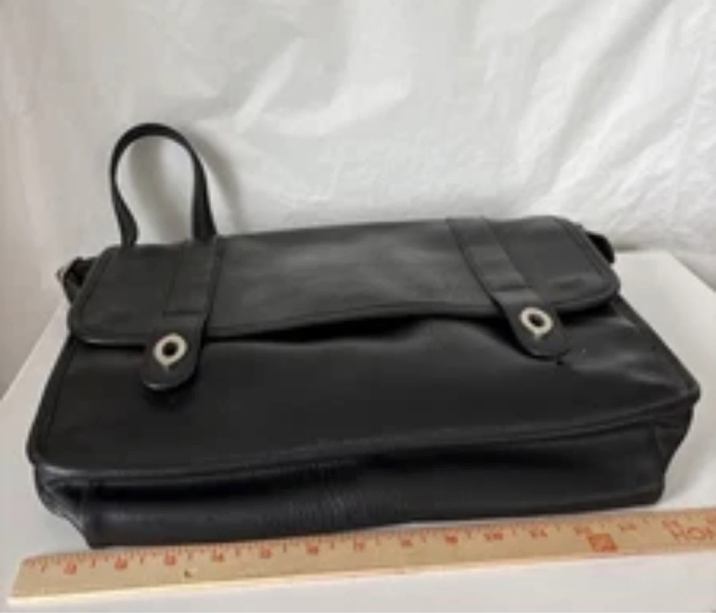 Coach Black Leather Messenger Bag - photo 4