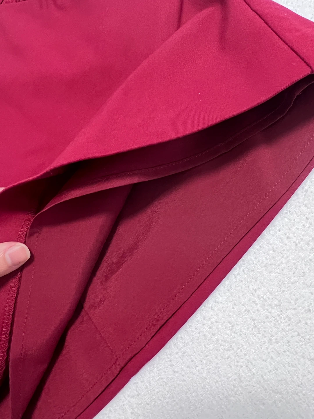 Red Skirt with pocket details - photo 2