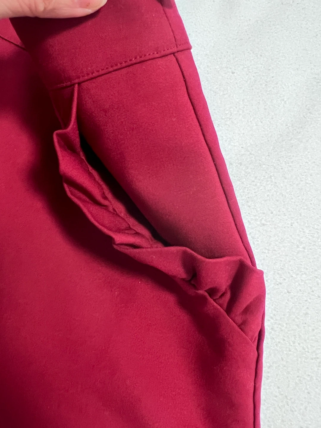 Red Skirt with pocket details - photo 3