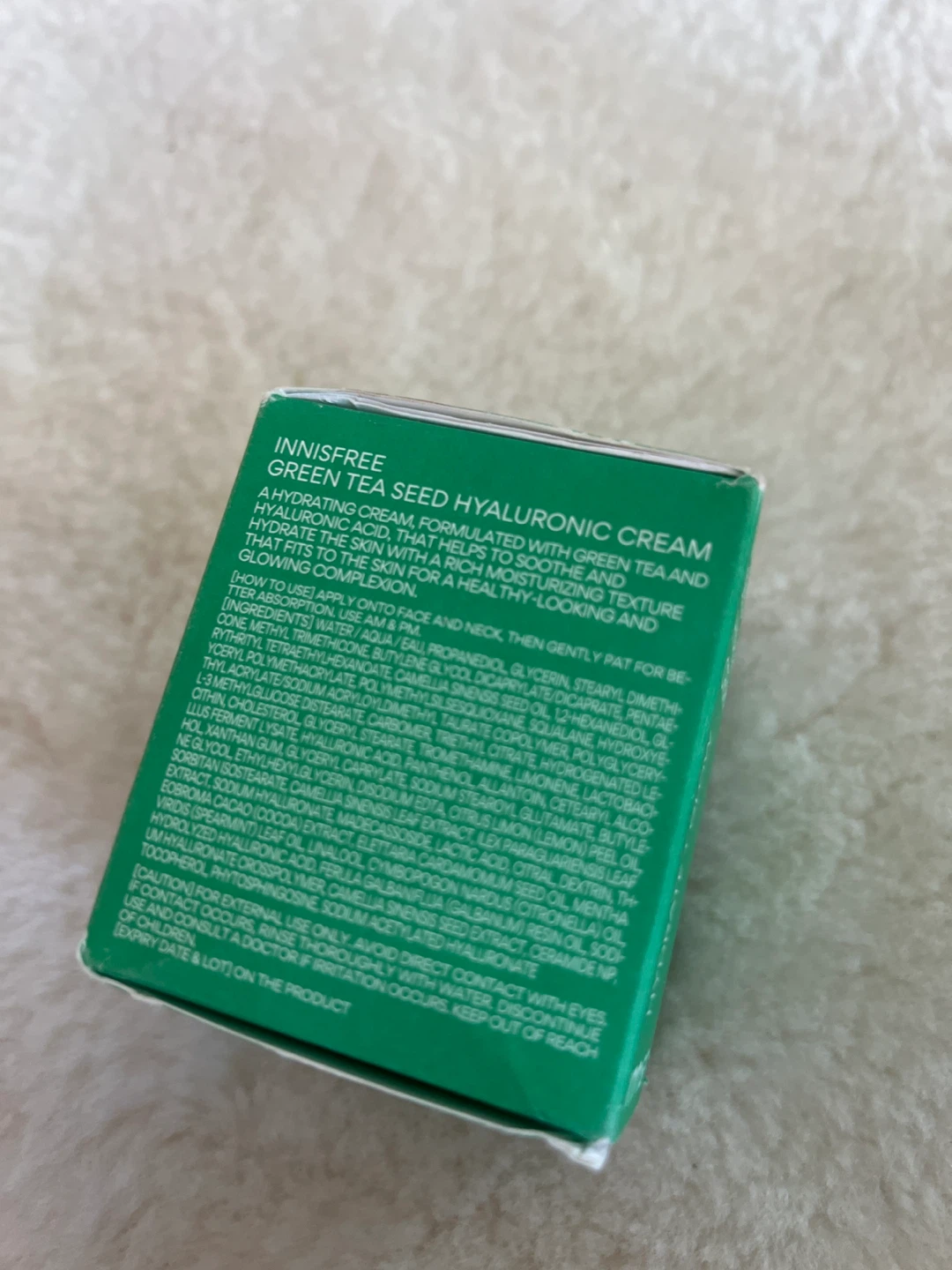 Innisfree Green Tea Seed Hyaluronic Cream 50 mL - photo 2