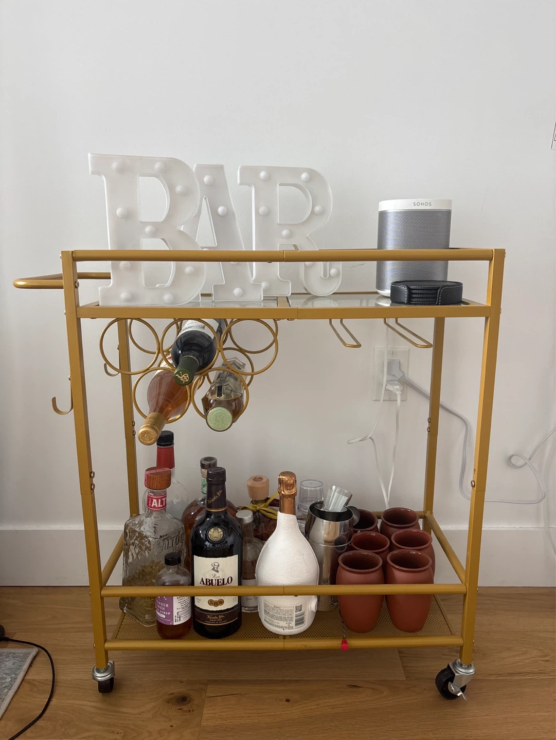 Gold Bar Cart