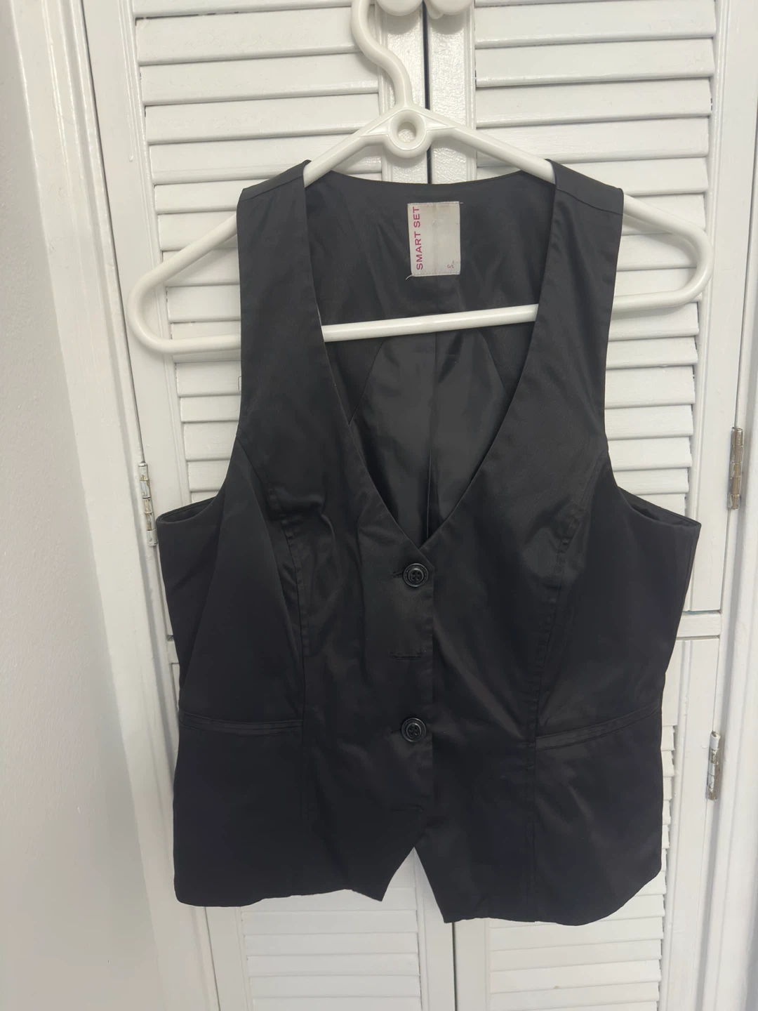 Y2K SMART SET Black Vest G/L