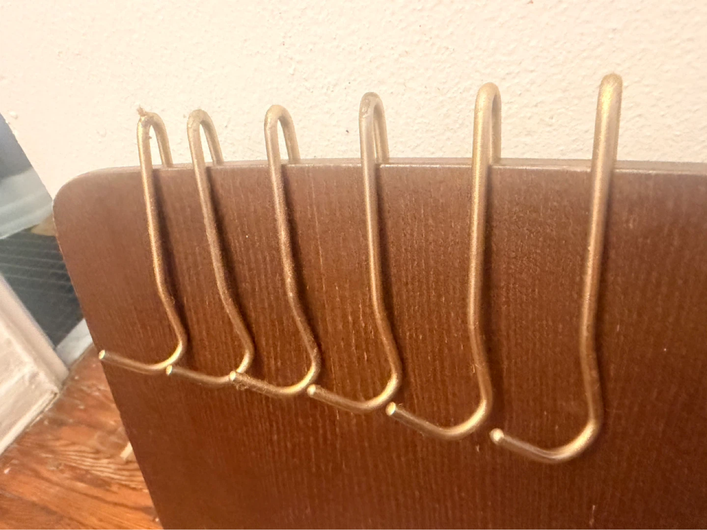 Gold Metal Wall Hooks Set - photo 2