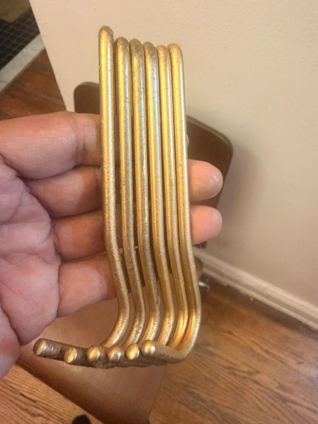 Gold Metal Wall Hooks Set - photo 5