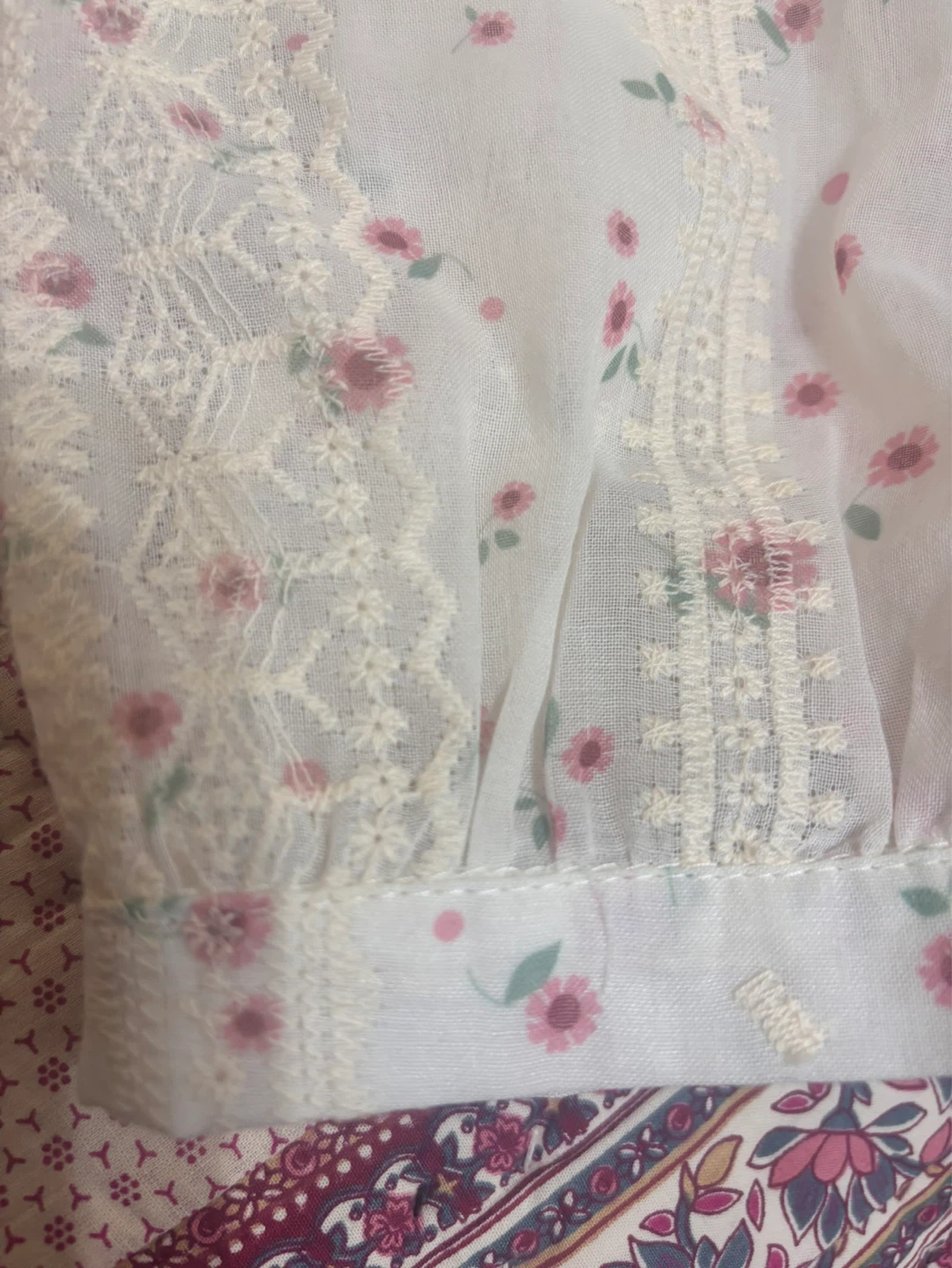 Women's Floral Lace Blouse Top - photo 2