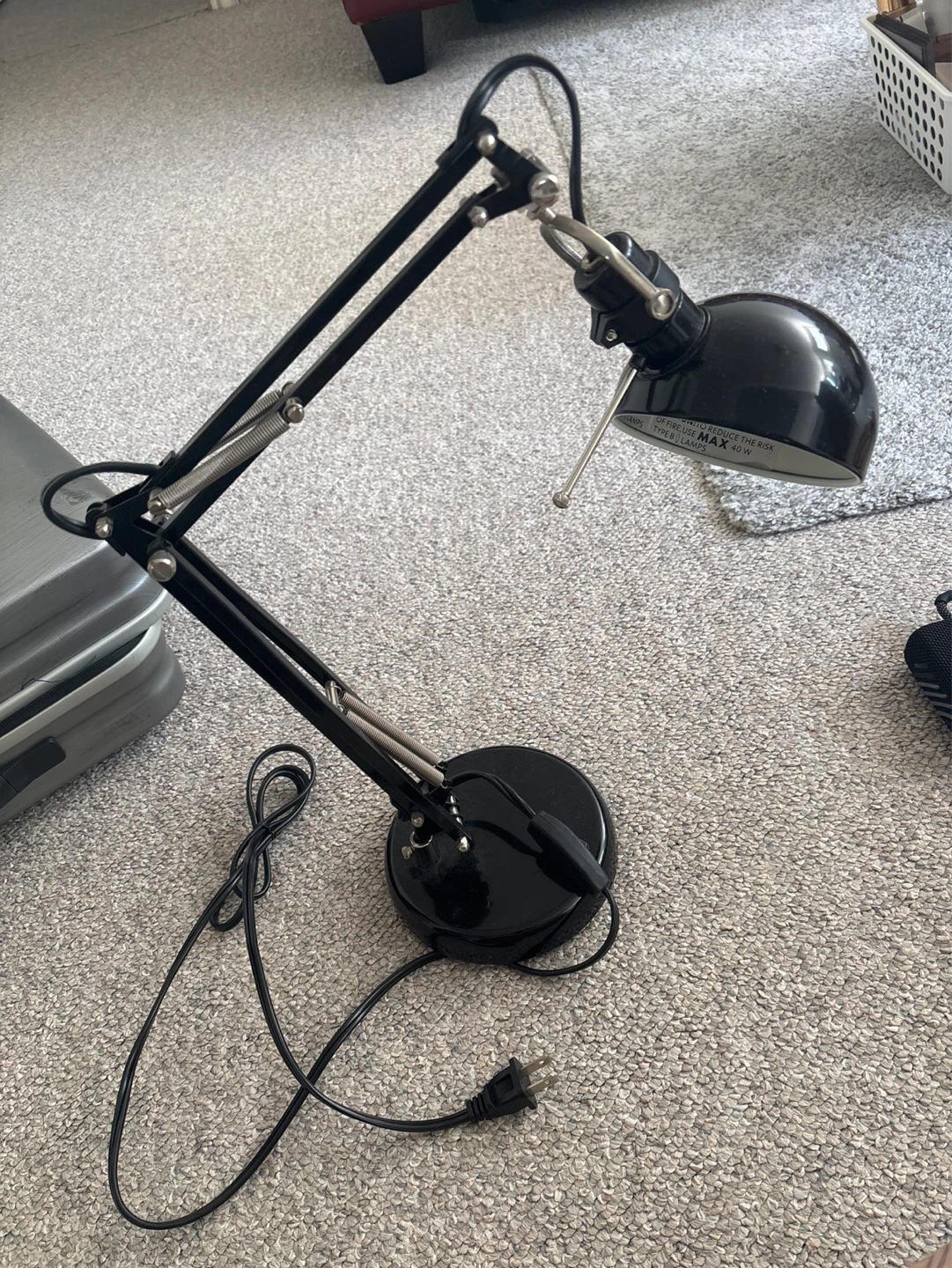 Black Adjustable Desk Lamp