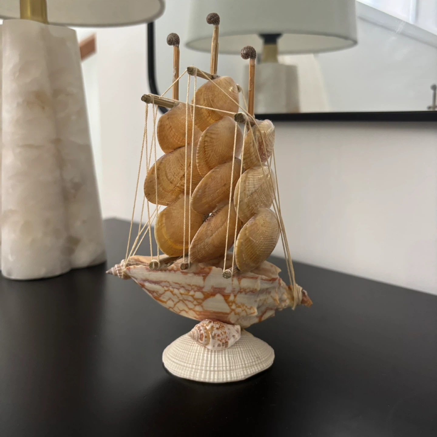 Vintage Seashell Boat - photo 2