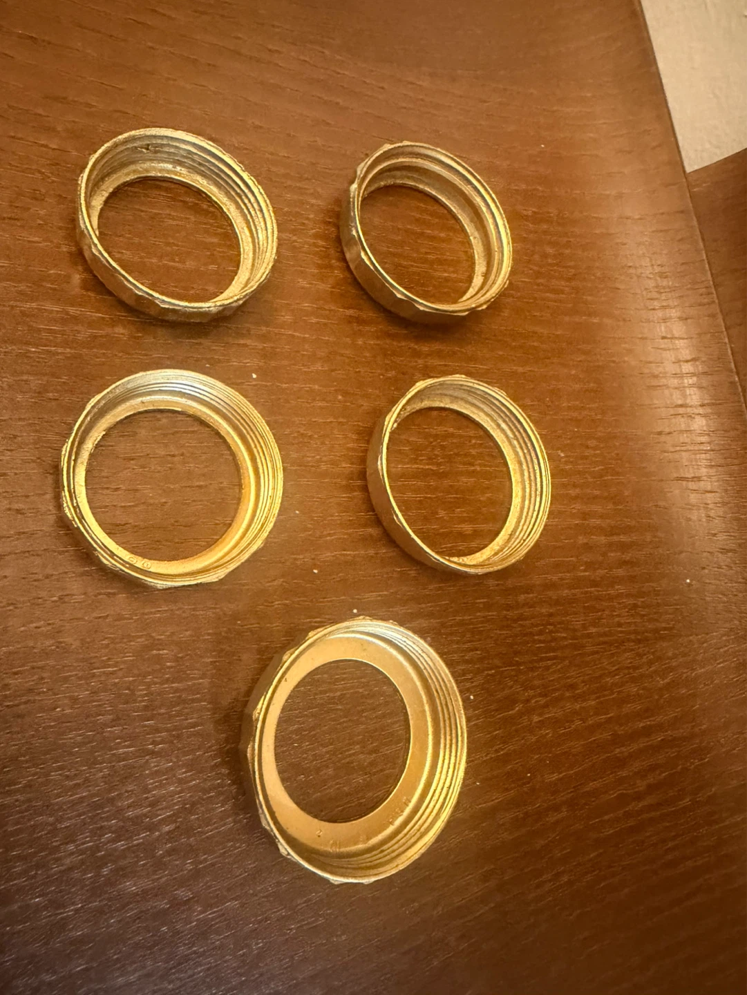 Lot of 5 Gold Metal Rings - photo 2