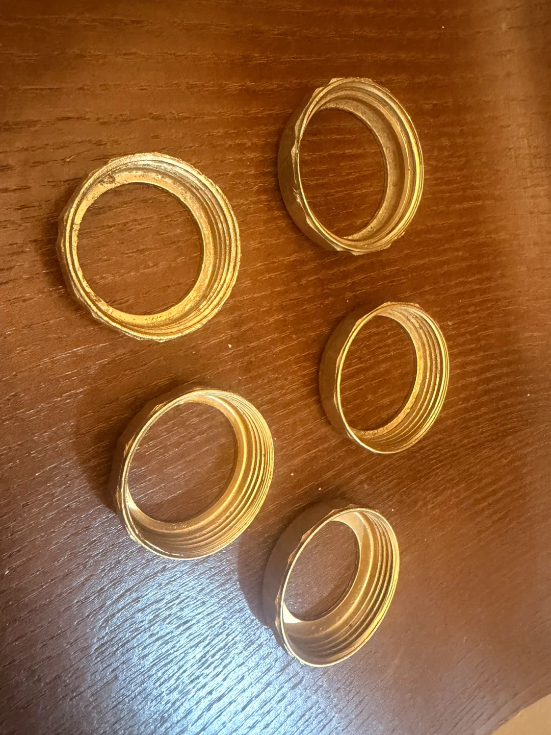 Lot of 5 Gold Metal Rings - photo 5